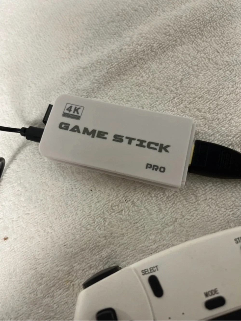 White/Black Wireless Game Controllers with USB Game Stick